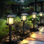 Solar Lights Outdoor,12 Pack 3000K Waterproof Auto On/Off Solar.