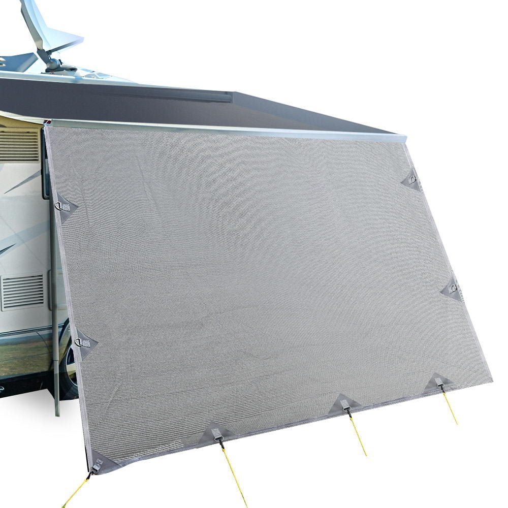 Caravan Awning Privacy Screen 4.9m - Grey