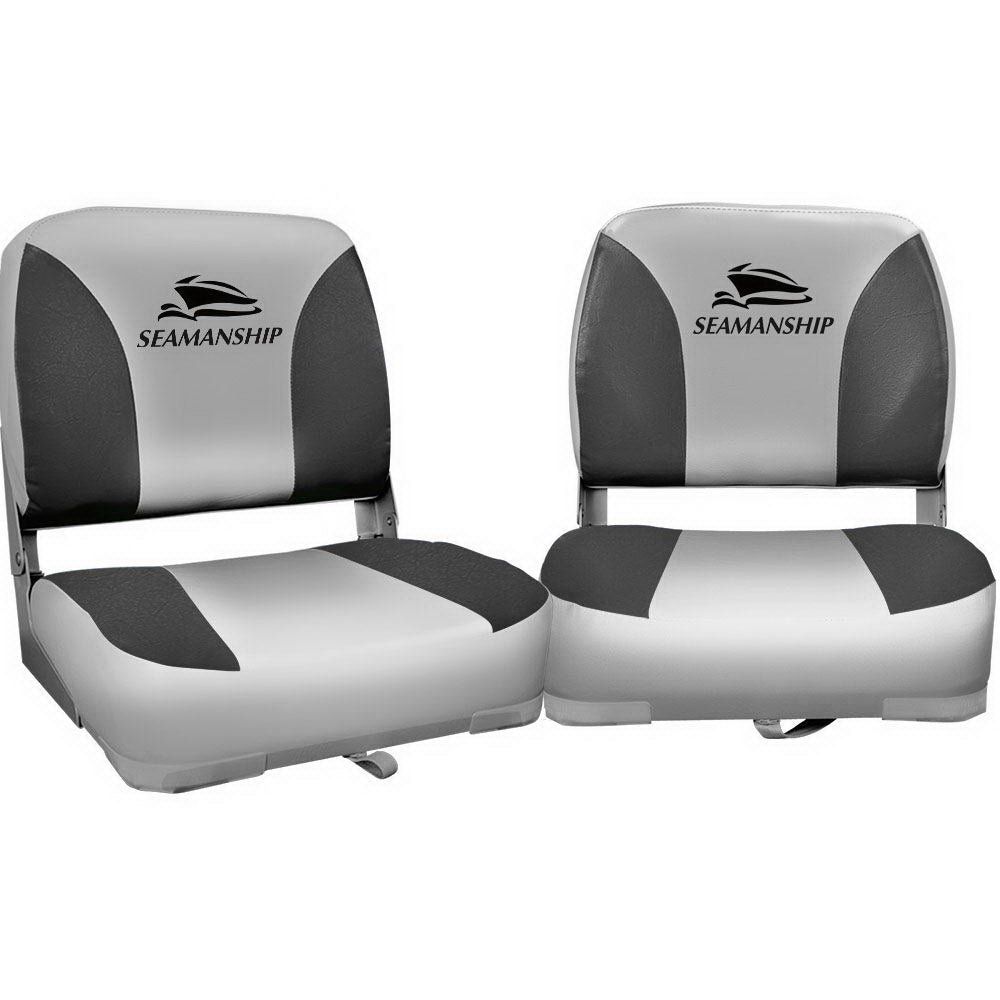 Seamanship Folding Swivel Boat Seats – Set of 2