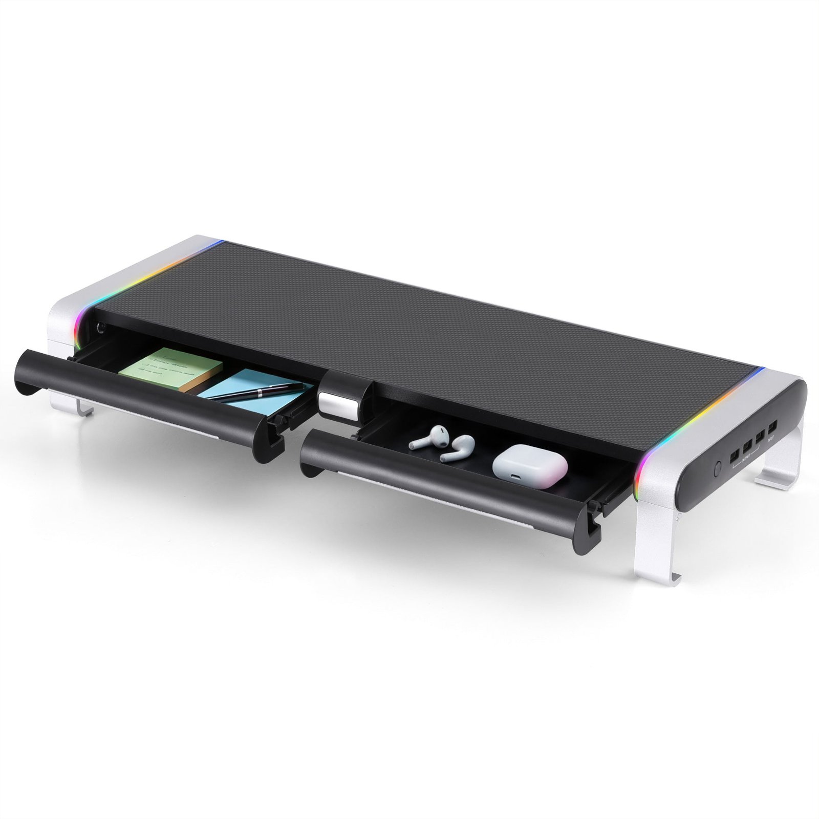 Artiss RGB Monitor Stand with USB Hub