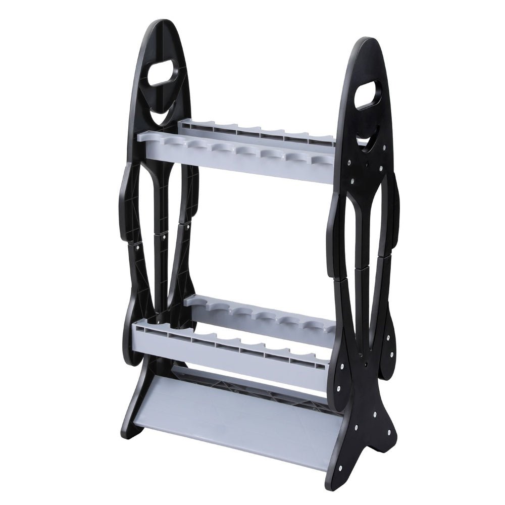 16-Rod Freestanding Fishing Rod Storage Rack