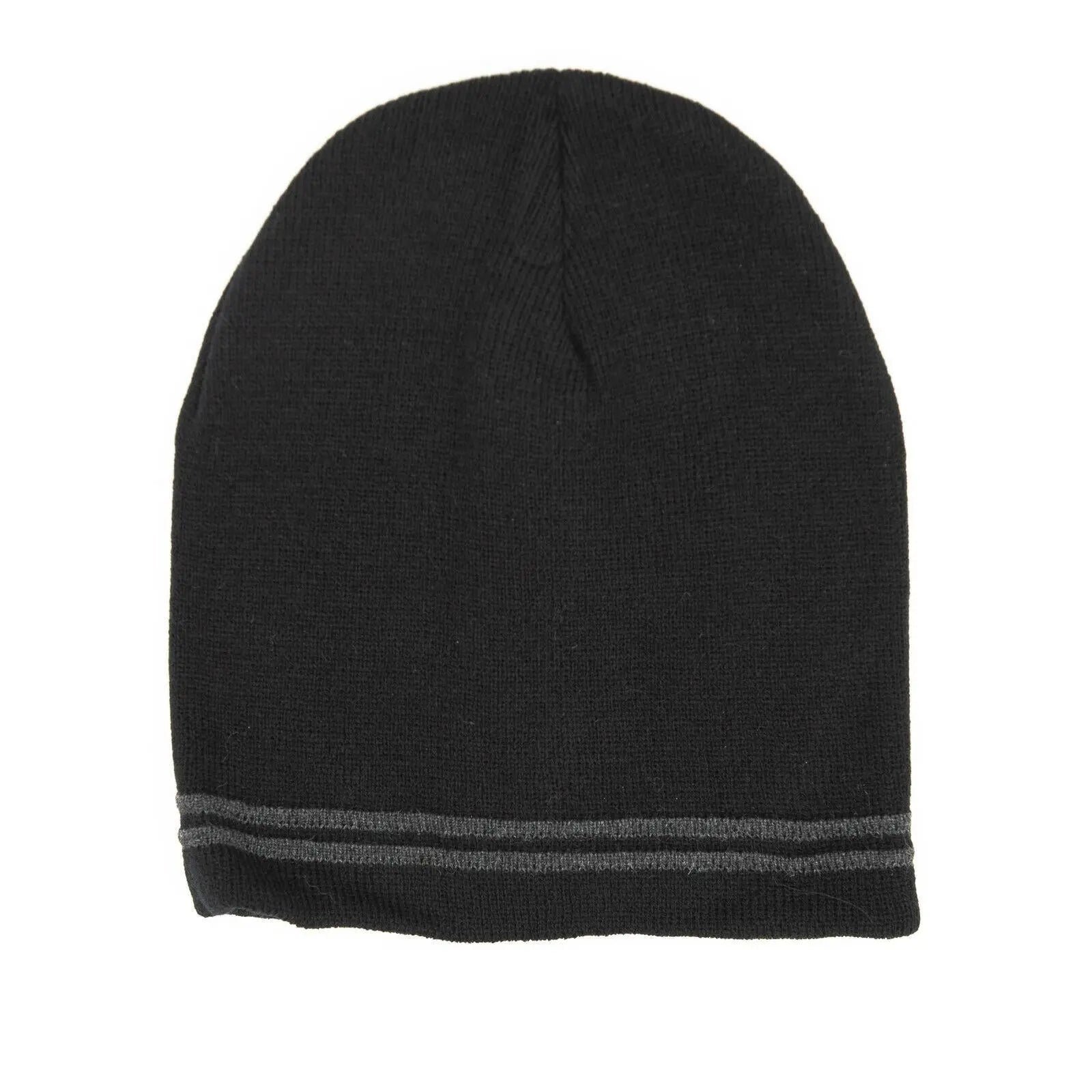 Men Warm Hat Beanie Cap Winter Knit Ski Plain Cuff Mens Slouchy Hats AU Stock