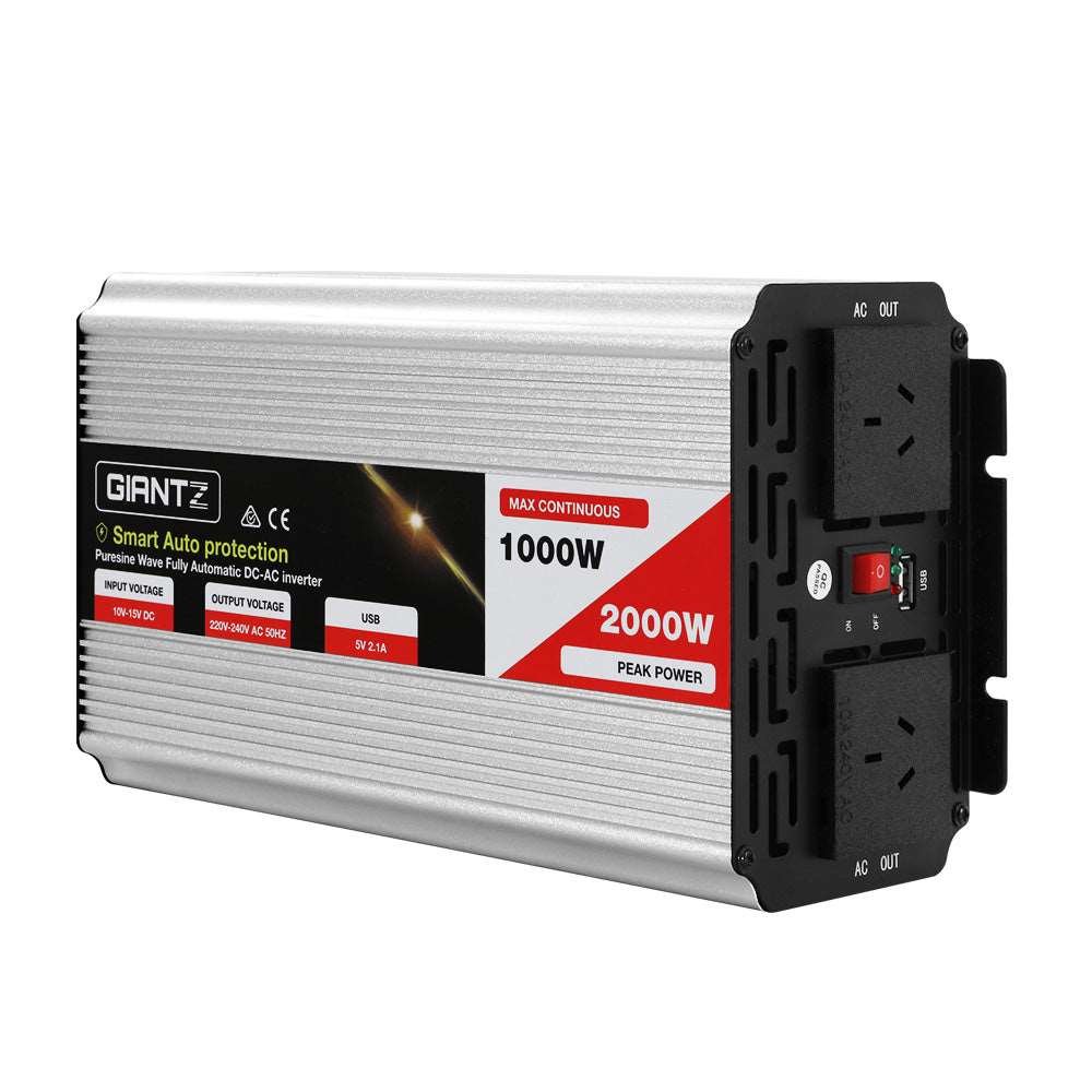 Giantz 1000W Pure Sine Wave Inverter 12V–240V
