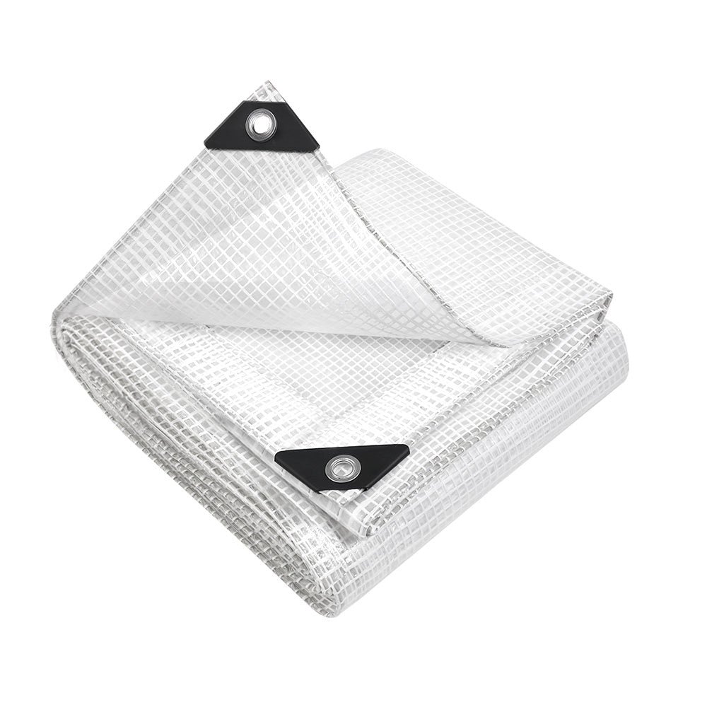 Instahut 4x7m Heavy Duty Clear Poly Tarp