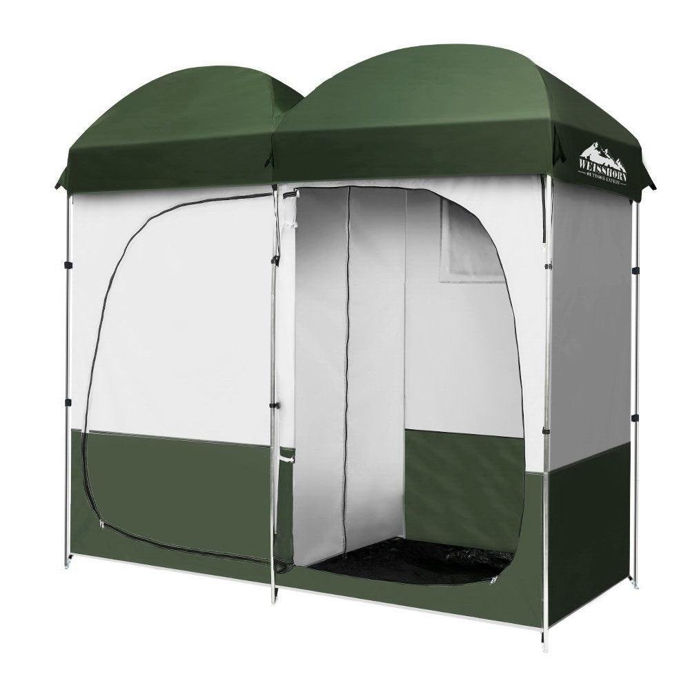 Double Shower Toilet Tent - Weisshorn Green