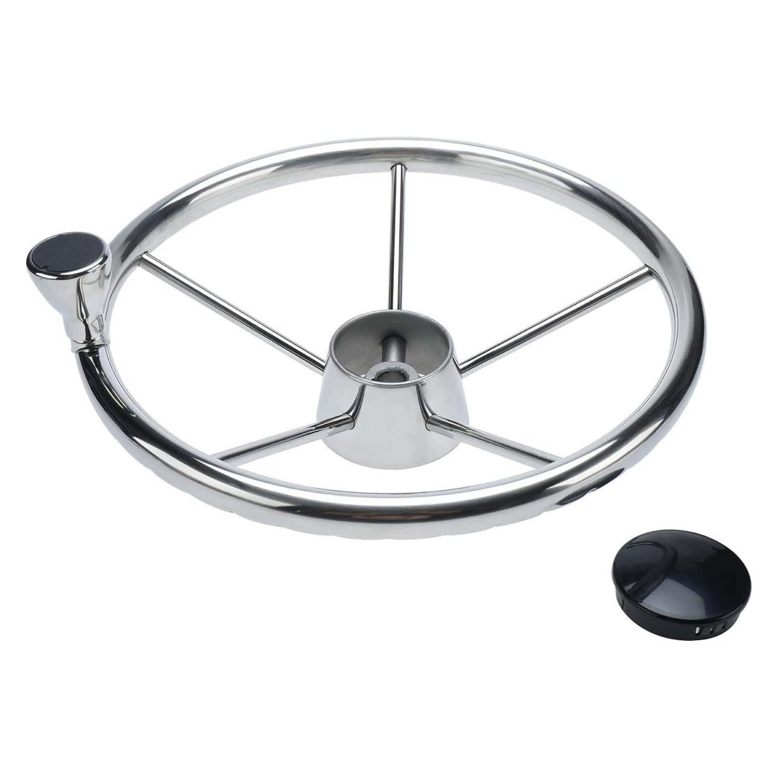 13.5" Stainless Steel Boat Steering Wheel 5-Spoke