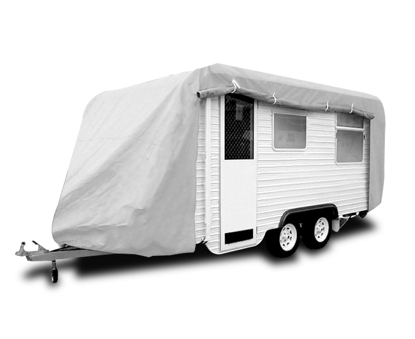 Wallaroo Caravan Cover 16-19ft - Grey/Silver