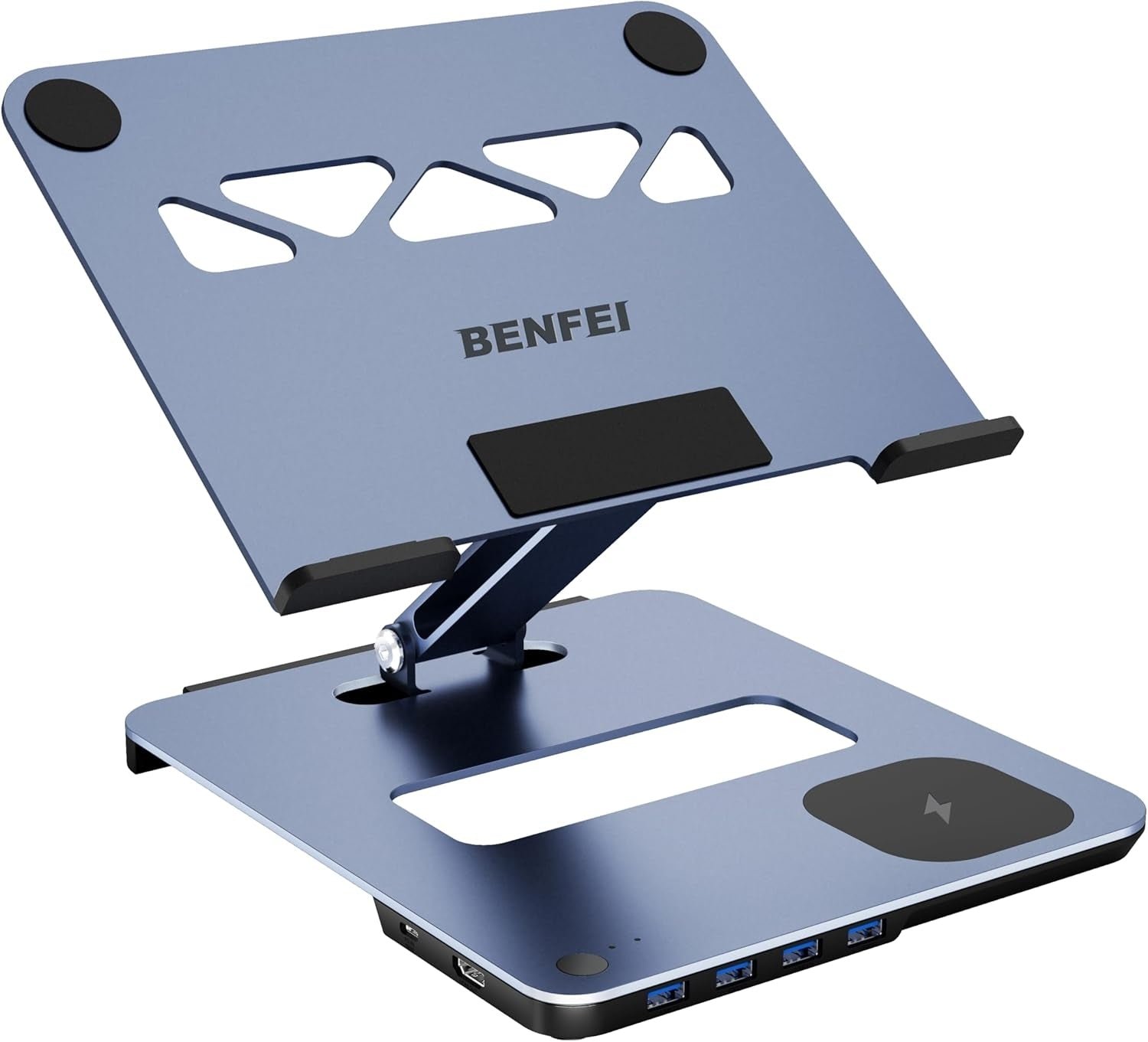 BENFEI Laptop Stand with USB-C Hub & KVM Switch