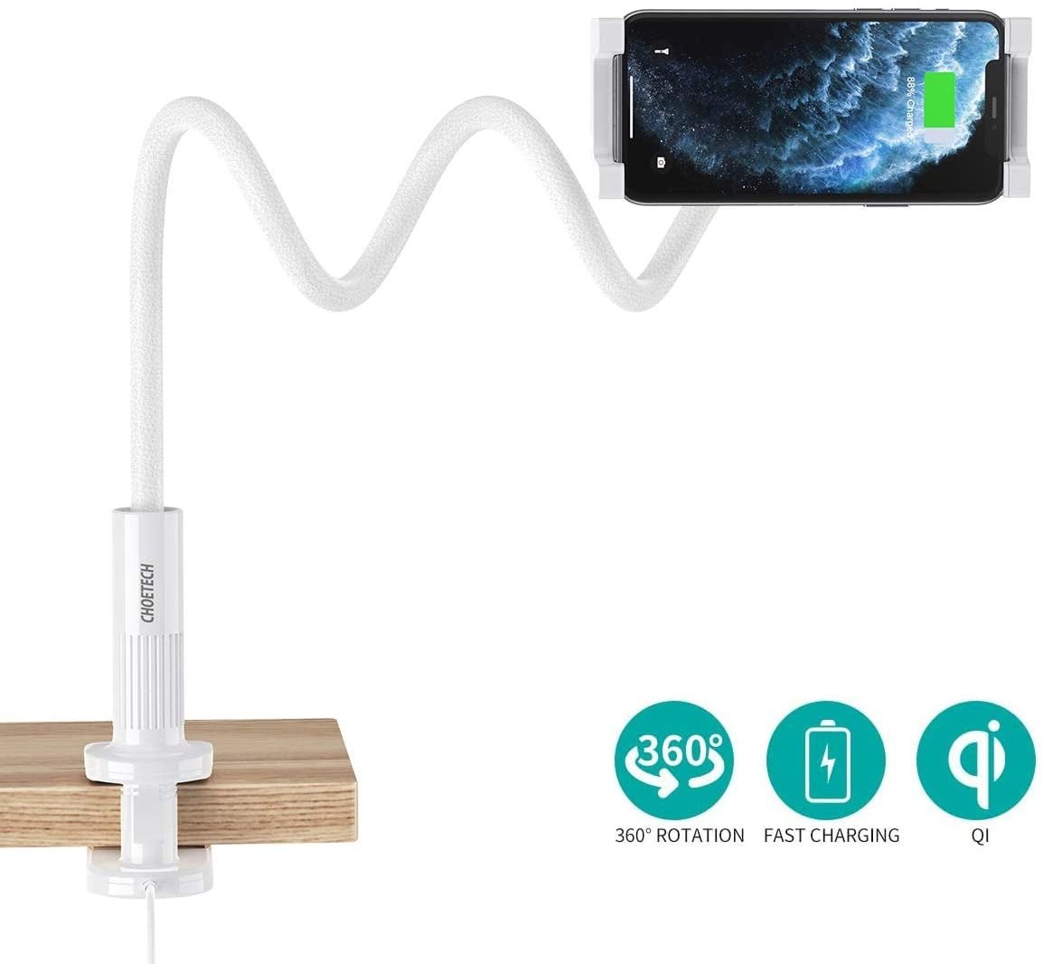 CHOETECH T548-S Wireless Charger Gooseneck Holder