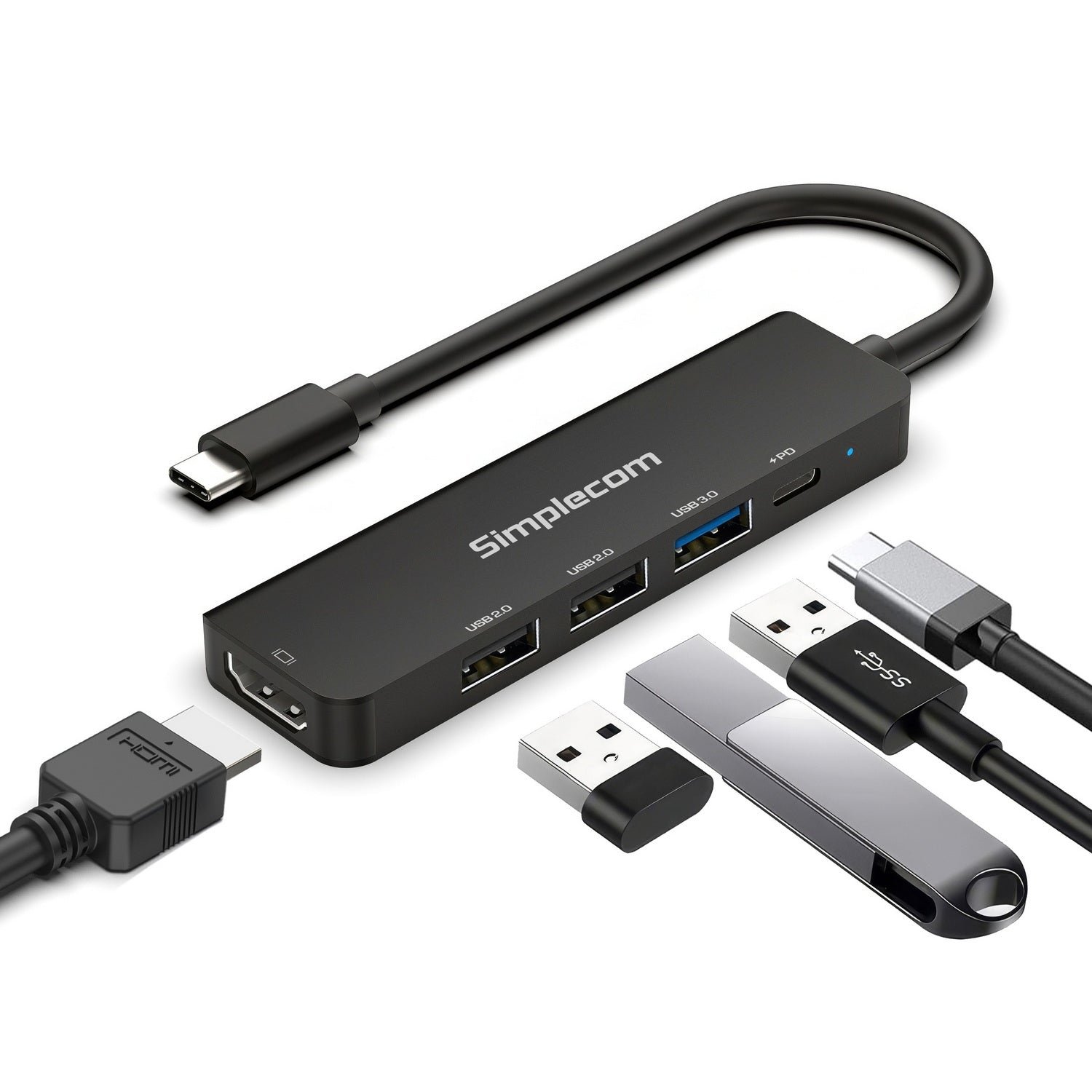 Simplecom CHT550 USB-C 5-in-1 Docking Station