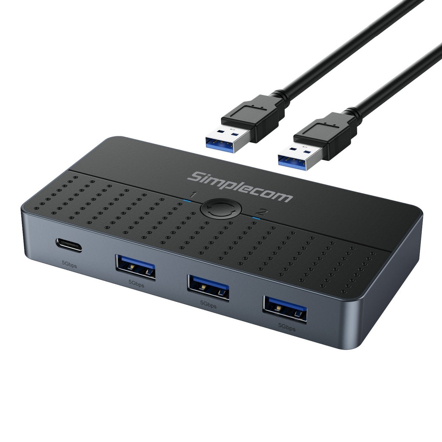 Simplecom KM320 4-Port USB Switch with USB-C