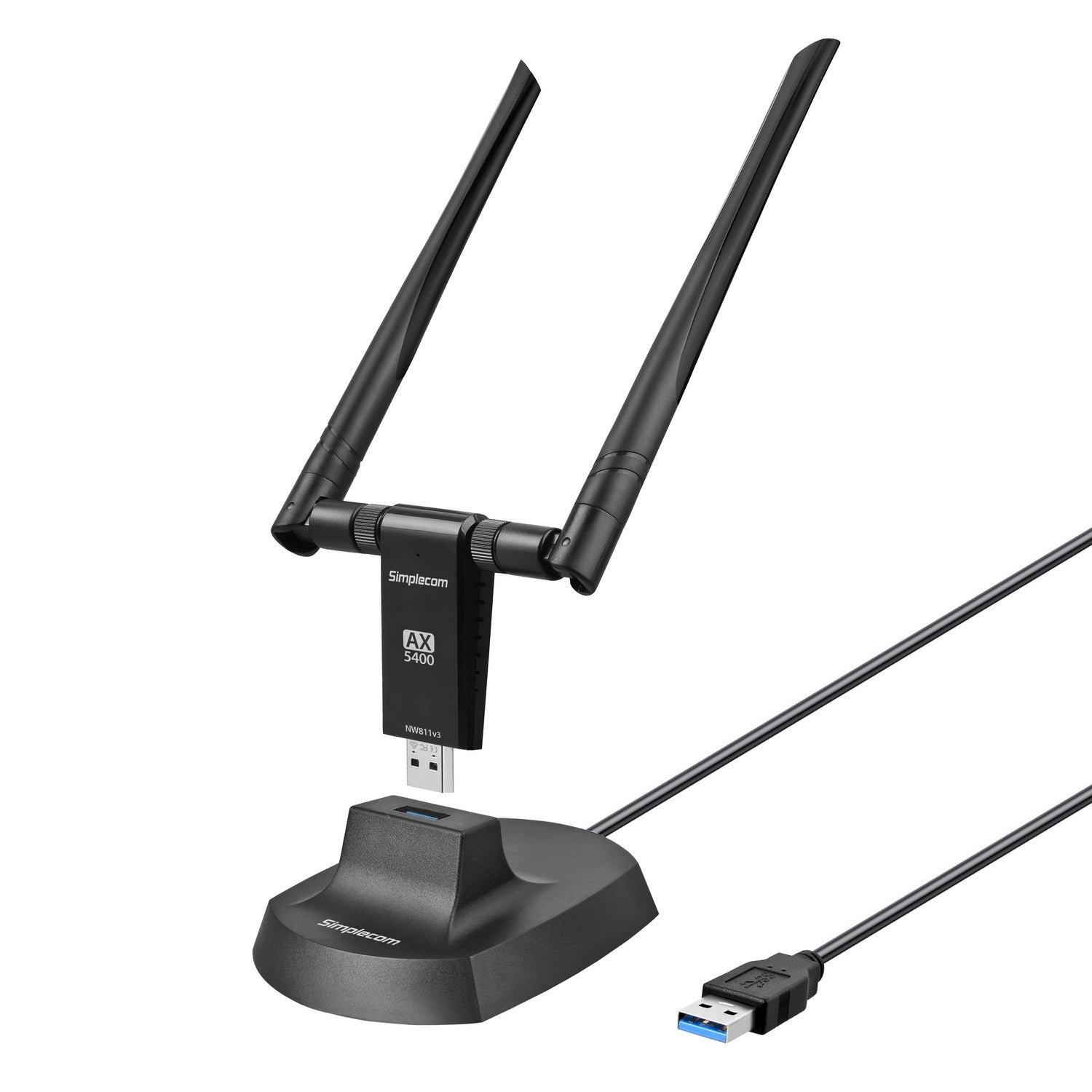 Simplecom AX5400 Tri-Band WiFi 6E USB Adapter