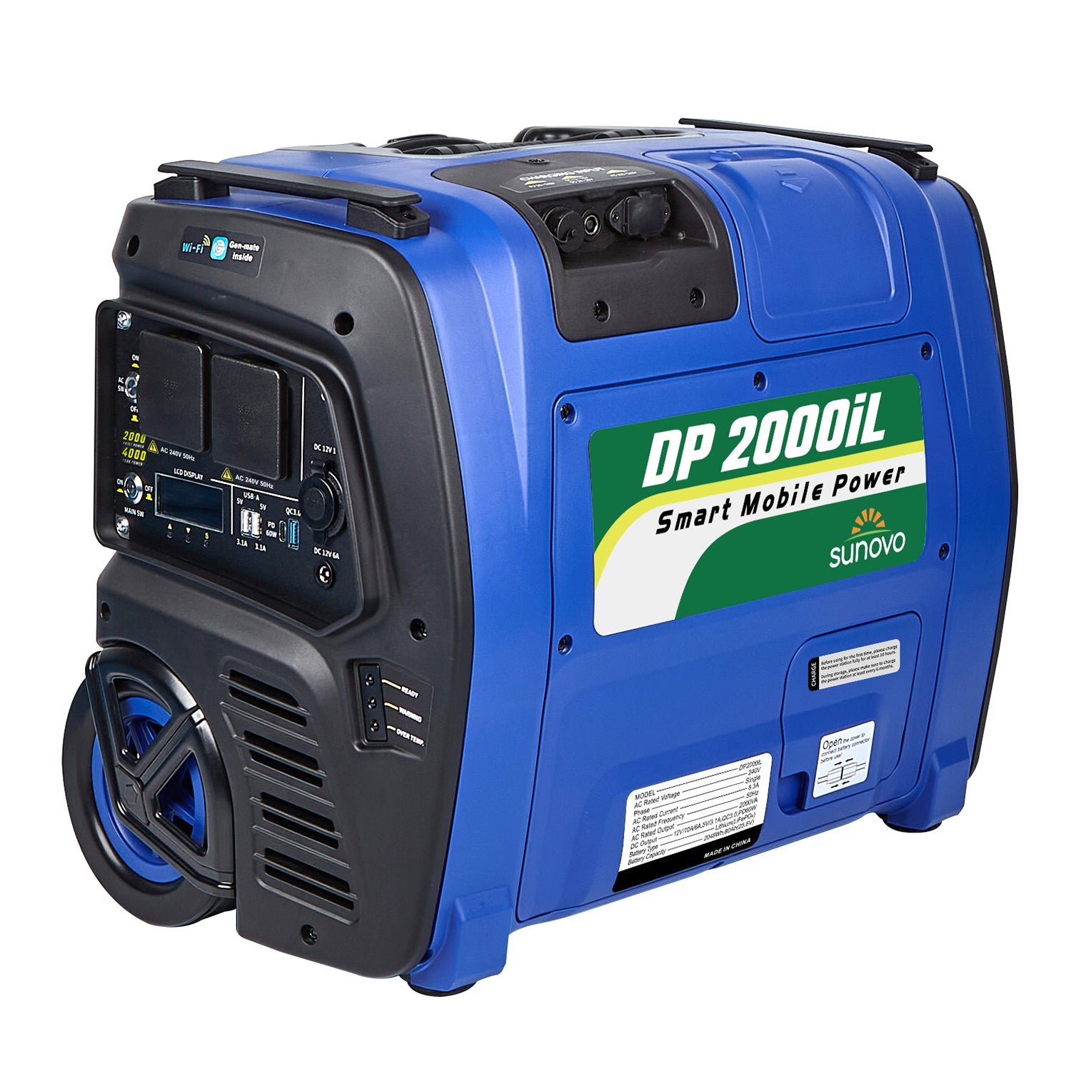 Sunovo 2000VA Portable Power Station 2048Wh
