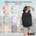 Waterproof Travel Backpack with Laptop Sleeve – Pink
