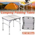 Folding Outdoor Table – Lightweight Aluminium 60x45cm