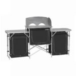 Berger Foldable Aluminium Camp Kitchen with Windshield