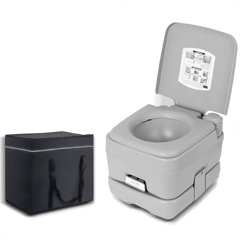 Portable Camping Toilet 10L with Carry Bag
