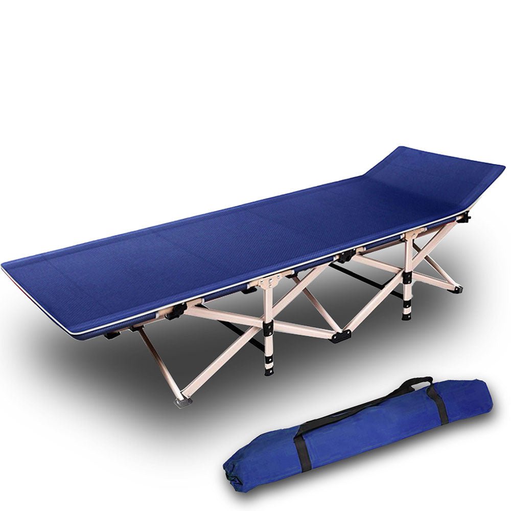Folding Camping Stretcher – Single, Navy