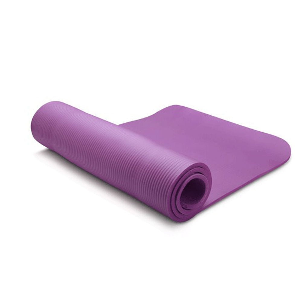 10mm NBR Yoga & Pilates Mat – Purple