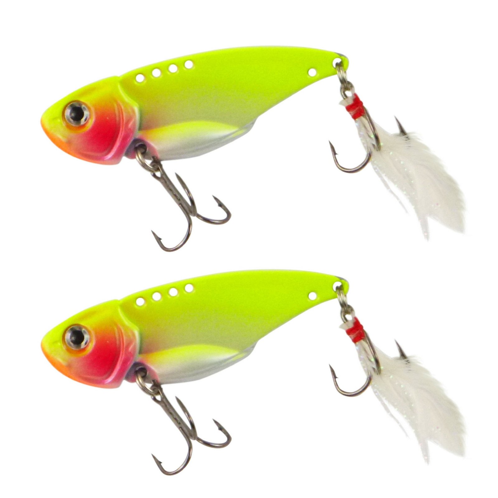 55mm Feather Blade Chartreuse 2 Pack - Finesse