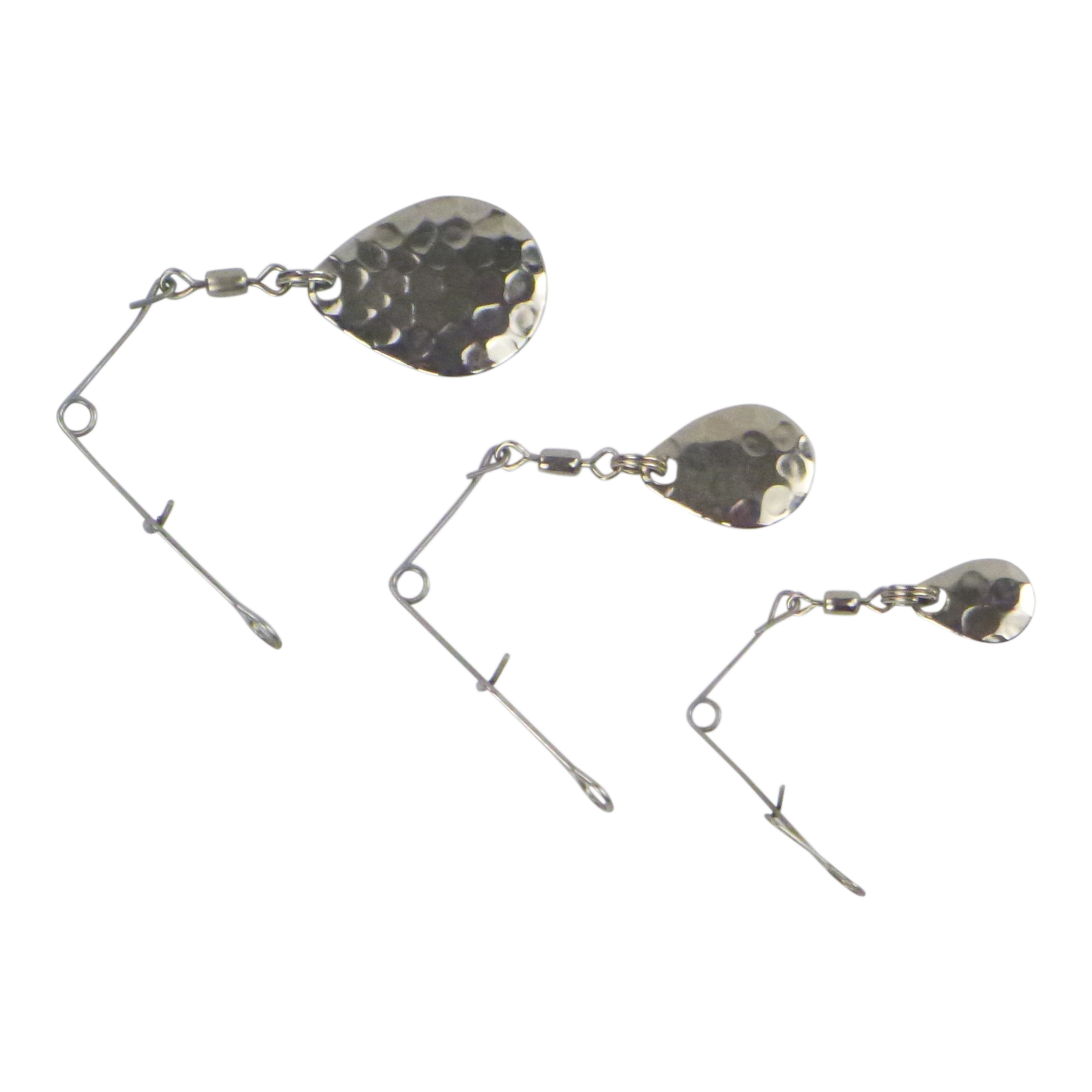Swimerz Large Jig Spinners – Hammered Nickel 5pk