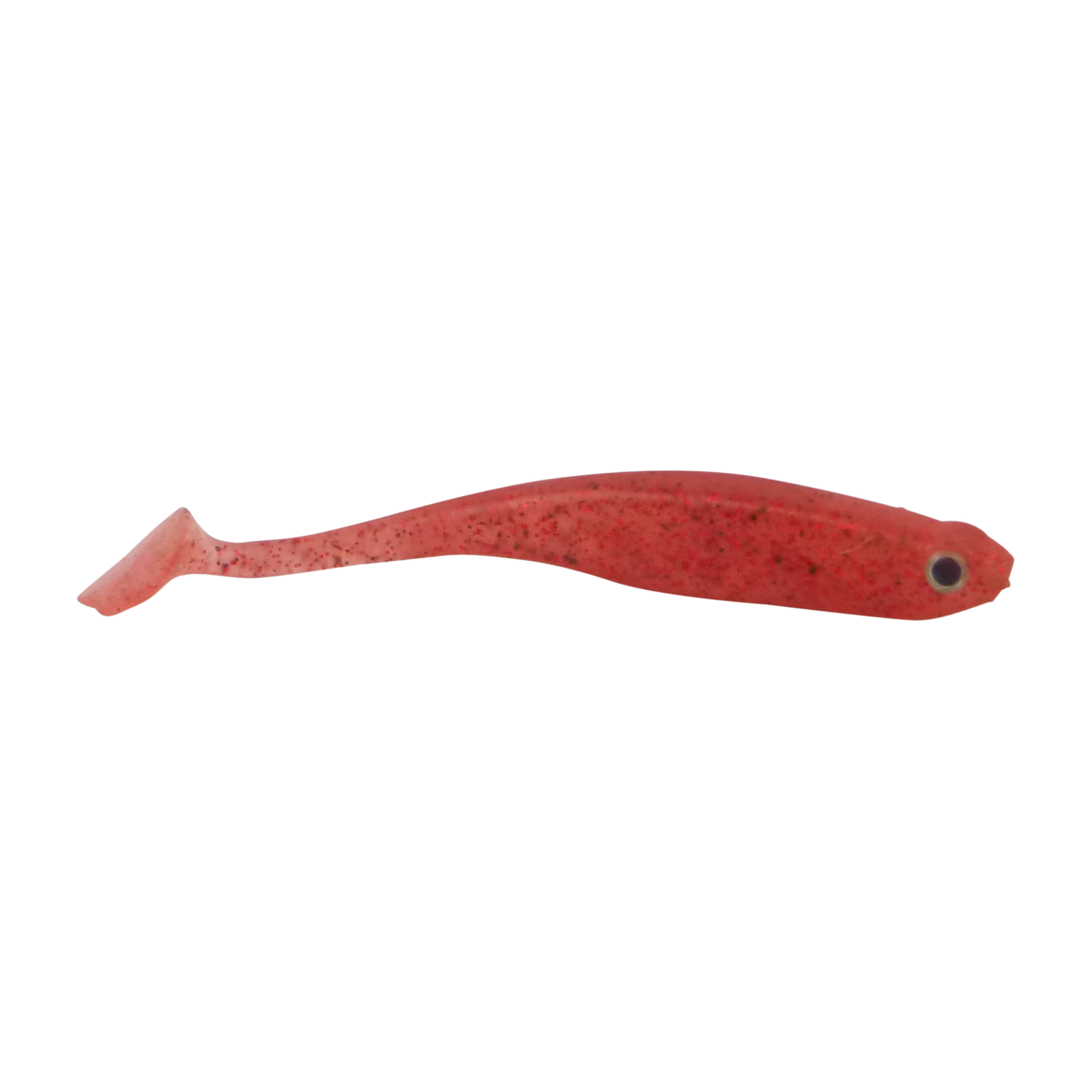 Soft Shad Paddle Tail Lures 100mm Red Bug 6 Pack - Swimerz
