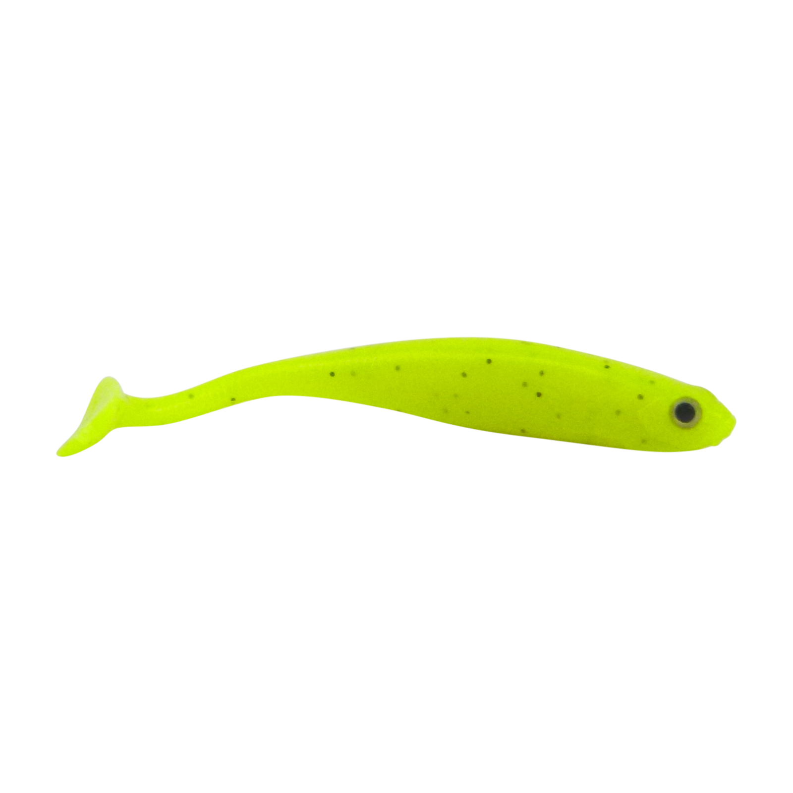 Soft Shad Paddle Tail Lures 100mm Chartreuse 6 Pack - Swimerz
