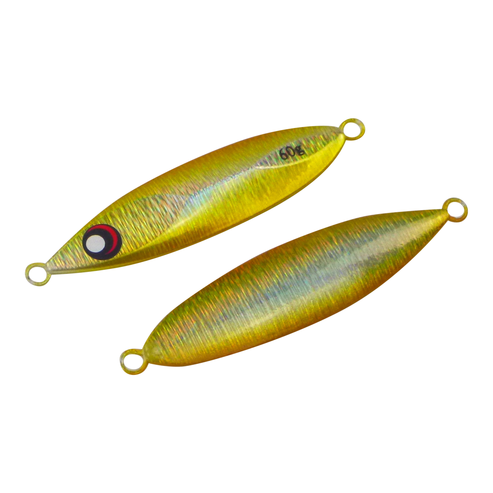 60g Slow Pitch Flutter Jig Gold Flash 2 Pack - Finesse