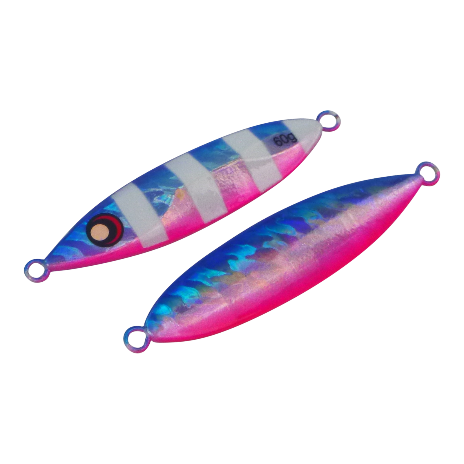 60g Slow Pitch Flutter Jig Blue Blush 2 Pack - Finesse