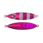 100g Slow Pitch Flutter Jig Hot Pink Stripe 2 Pack - Finesse
