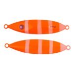 100g Slow Pitch Flutter Jig Bright Orange 2 Pack - Finesse