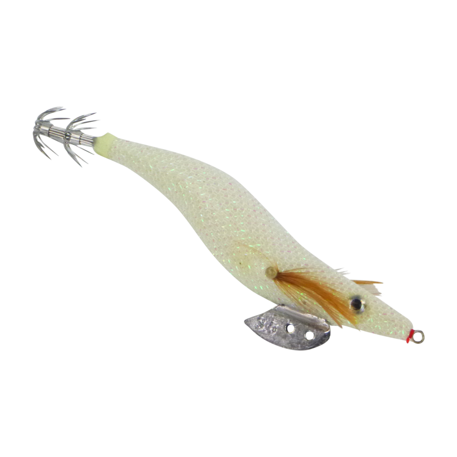 Size 3.5 Rumoika Squid Jigs White Glow 2 Pack - Finesse