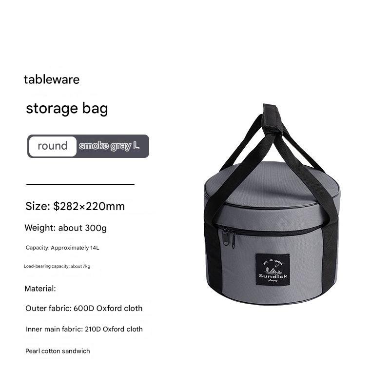 Camping Kitchen Utensil Organiser Bag Smoke Grey Large
